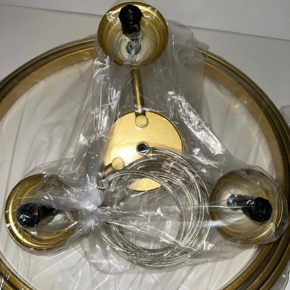 Gold Orb Chandelier Light Fixture - Picture 9 of 12
